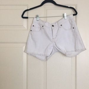 JAMES JEAN white Jean shorts!